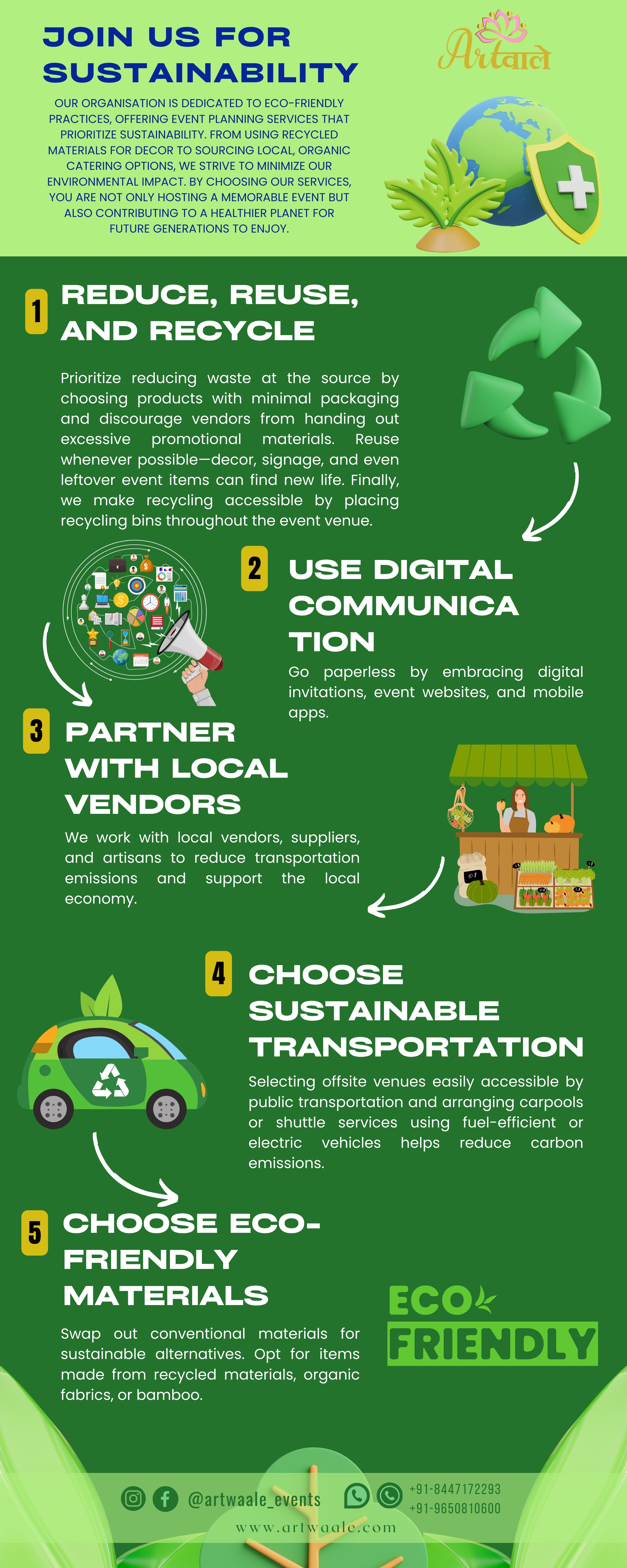 Sustainability at Artwaale — Eco-friendly Event Decoration